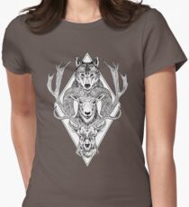 Wolf Ram Hart Women's Fitted T-Shirt