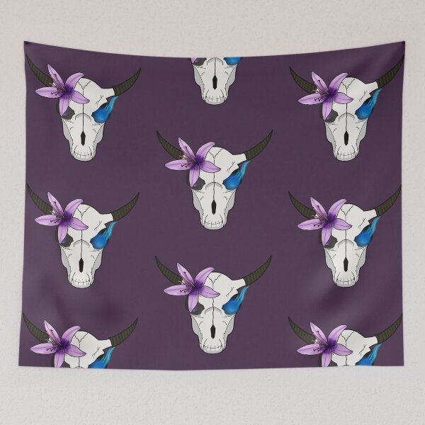 Item preview, Demon skull  designed and sold by Purplepugprints.