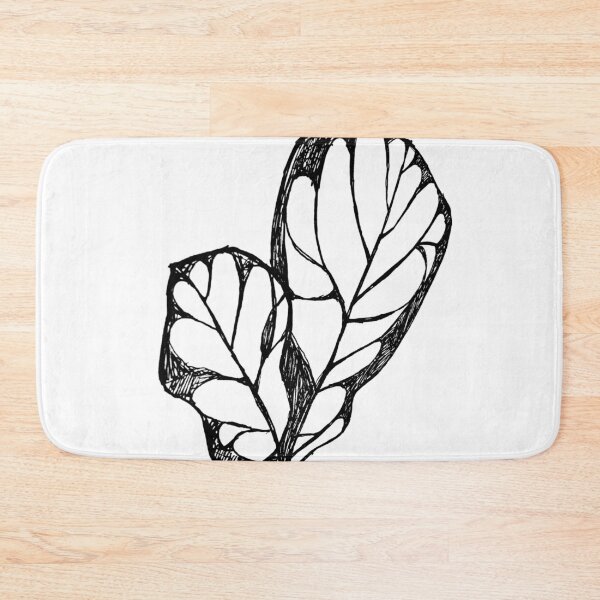 Item preview, Black on White Fiddle Leaf Fig designed and sold by badlydrawnbabe.