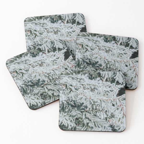 Item preview, Frosty pine branches designed and sold by Melissa Peltenburg.