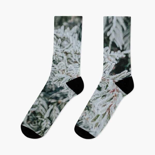 Item preview, Frosty pine branches designed and sold by Melissa Peltenburg.