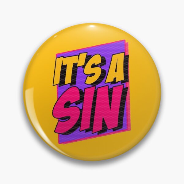 Item preview, It's a Sin- Tv Show Salutation Comic Title designed and sold by PosterpartyCo.