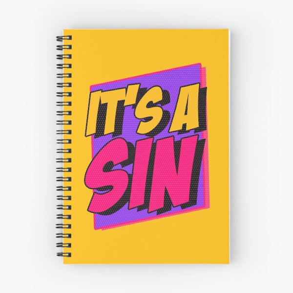 Item preview, It's a Sin- Tv Show Salutation Comic Title designed and sold by PosterpartyCo.