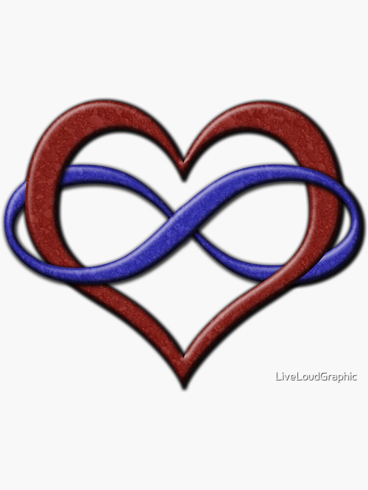 Polyamory Pride Infinity Heart by LiveLoudGraphic
