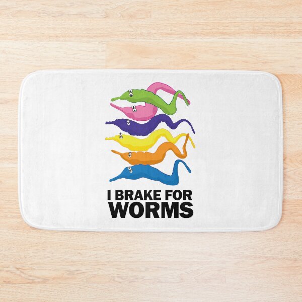 Item preview, I Brake for Worms - Funny designed and sold by Andantino.