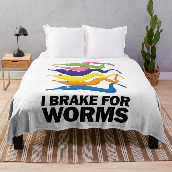 Item preview, I Brake for Worms - Funny designed and sold by Andantino.