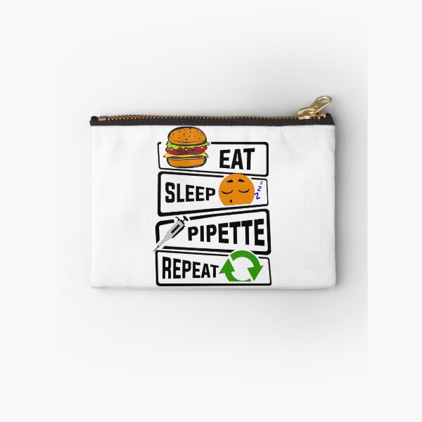 Item preview, Funny Eat Sleep Pipette Repeat illustration Gift designed and sold by KO-Design.