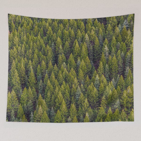 Item preview, Green Pine Trees Enchanted forest designed and sold by PrettyInk.