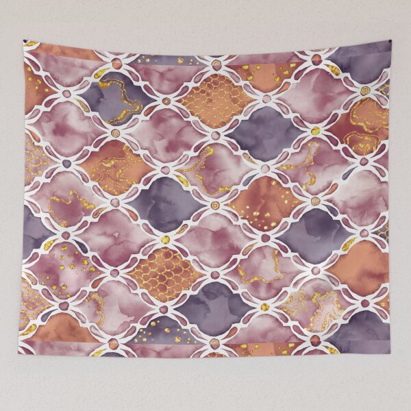 Item preview, Watercolor Moroccan Tiles Painting, Moroccan Mosaic, Moroccan Ceramic, Moroccan Pattern, Oriental Pattern, Geometric Pattern, Arabic Architecture designed and sold by Anaïs Illustration.