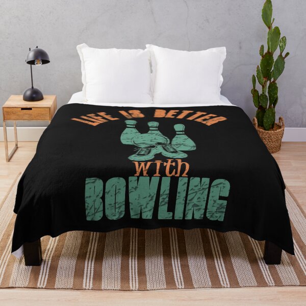 Item preview, Life Is Better With Bowling - Cool Bowling Equipments And Distressed Text  designed and sold by leo121687.