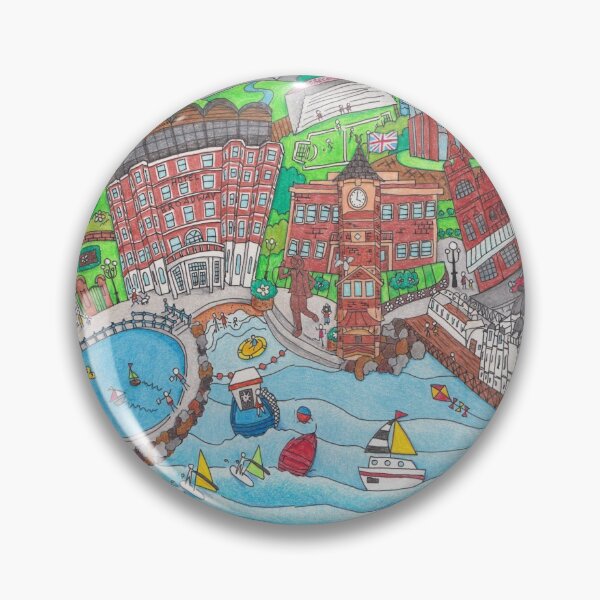 Item preview, Hand Drawn Illustration Morecambe Bay UK (Option 2) designed and sold by LouiseFranksArt.
