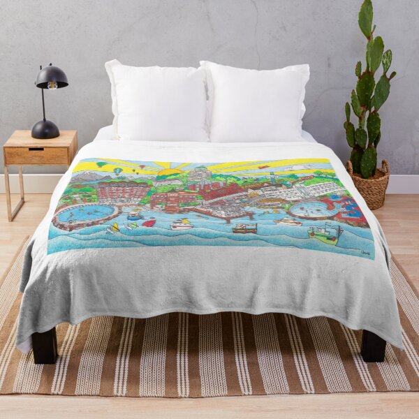Item preview, Hand Drawn Illustration Morecambe Bay UK (Option 2) designed and sold by LouiseFranksArt.