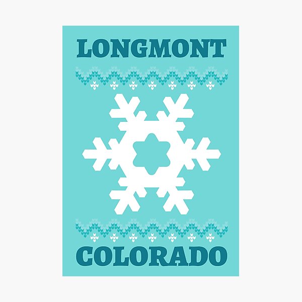 Longmont Colorado Snowflake Photographic Print