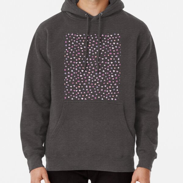 Heard Love Pattern Couple Gift Pullover Hoodie