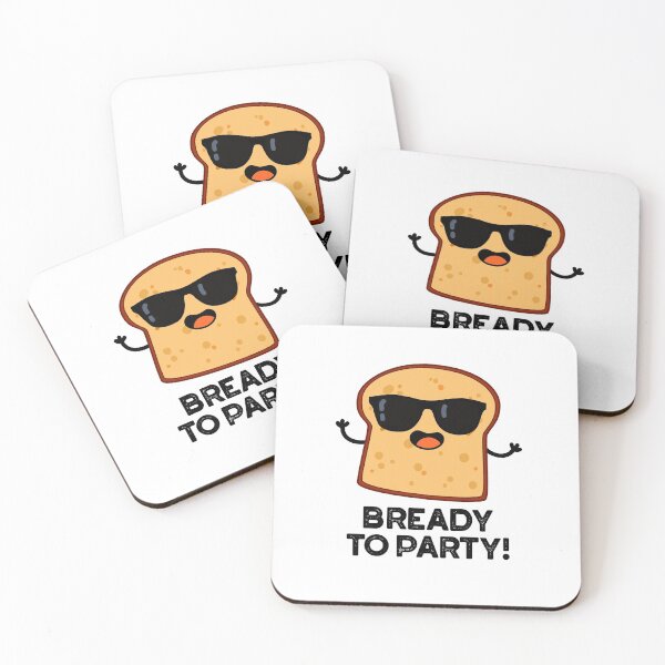 Item preview, Bready To Party Funny Bread Puns  designed and sold by punnybone.