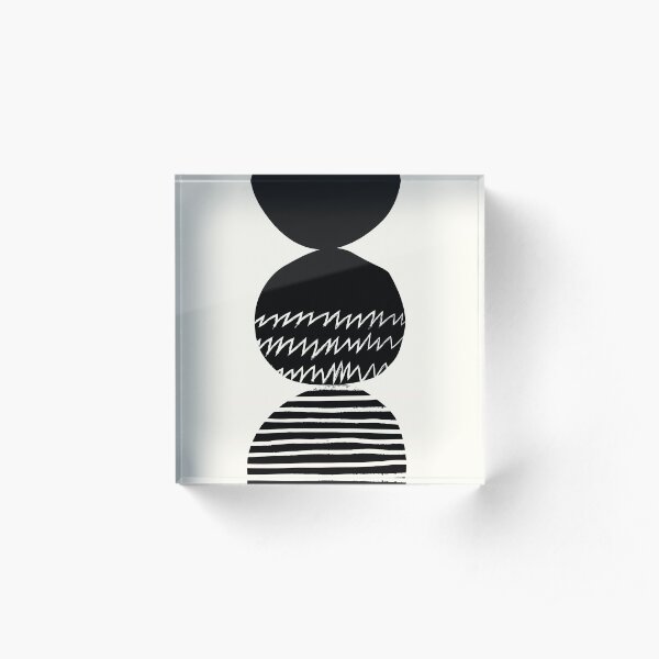 Three with a caracter. Acrylic Block