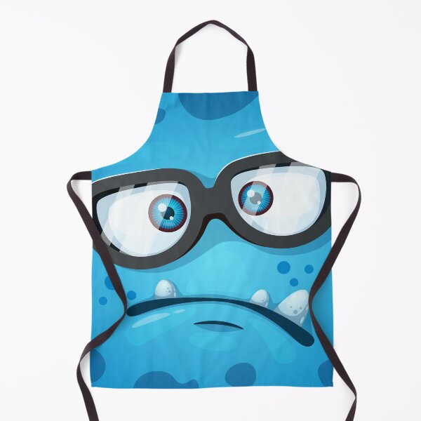 Item preview, Cute Blue Monster with glasses designed and sold by Elvira Clement.
