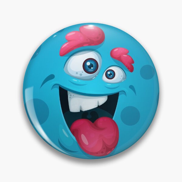 Item preview, Cute Happy Blue Monster  designed and sold by Elvira Clement.