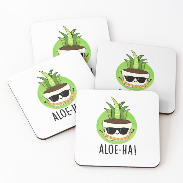 Item preview, Aloe-ha Funny Hawaiian Plant Puns  designed and sold by punnybone.