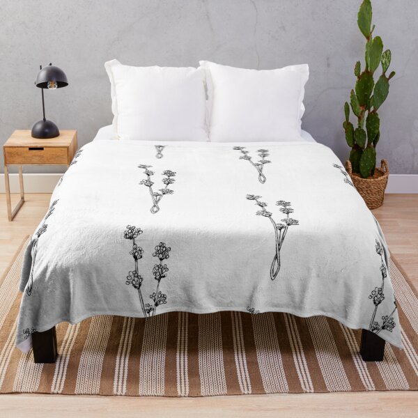 Item preview, Long Stem, Black And White Plant Artwork designed and sold by badlydrawnbabe.