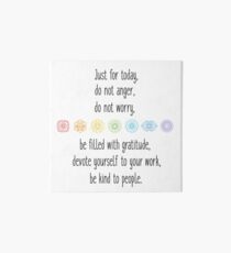 Reiki principles Art Board