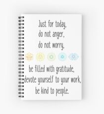 Reiki principles Spiral Notebook