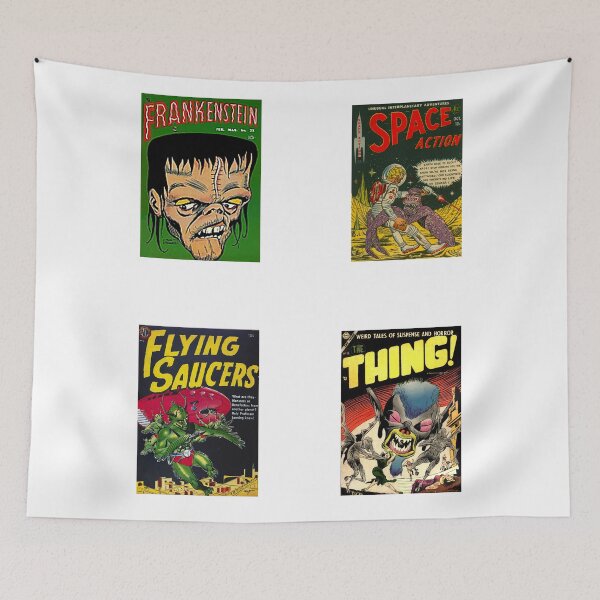 Item preview, Vintage Comic Book Covers Sticker Pack, Monsters, Aliens, Mutants designed and sold by Nostrathomas66.