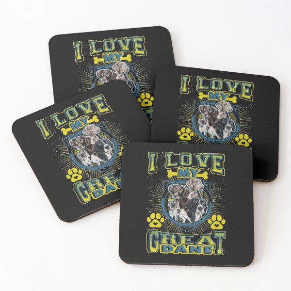 Item preview, I Love My Great Dane Dog Breed Dog Lover Gift designed and sold by TTFMerch.
