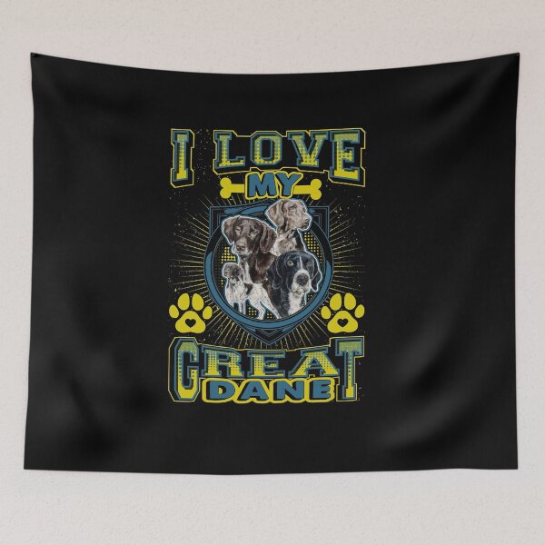 Item preview, I Love My Great Dane Dog Breed Dog Lover Gift designed and sold by TTFMerch.