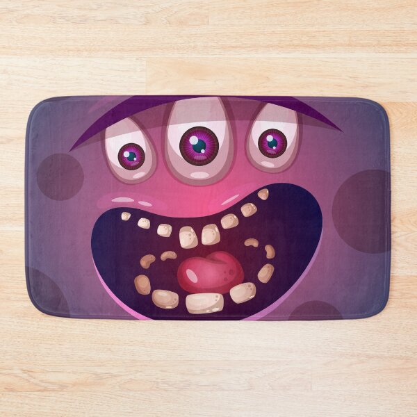 Item preview, Cute Purple Monster with 3 eyes designed and sold by Elvira Clement.