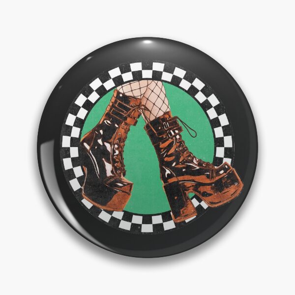 Item preview, SKA Girl Boots Distressed Design designed and sold by pignpix.