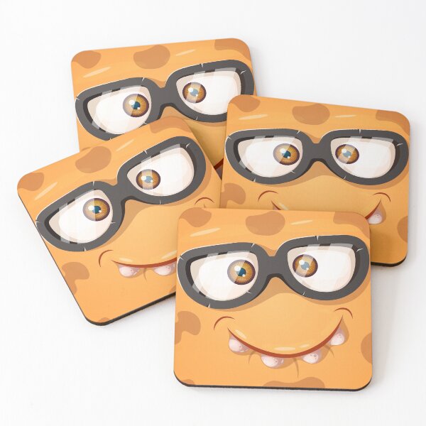 Item preview, Cute Yellow Monster with glasses designed and sold by Elvira Clement.