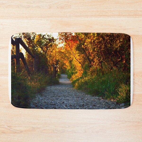 Item preview, Autumn walking path in forest designed and sold by Anyarnia.