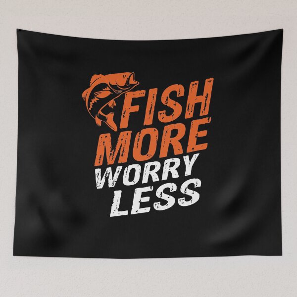 Item preview, Fish More Worry Less designed and sold by Theobsessed01.