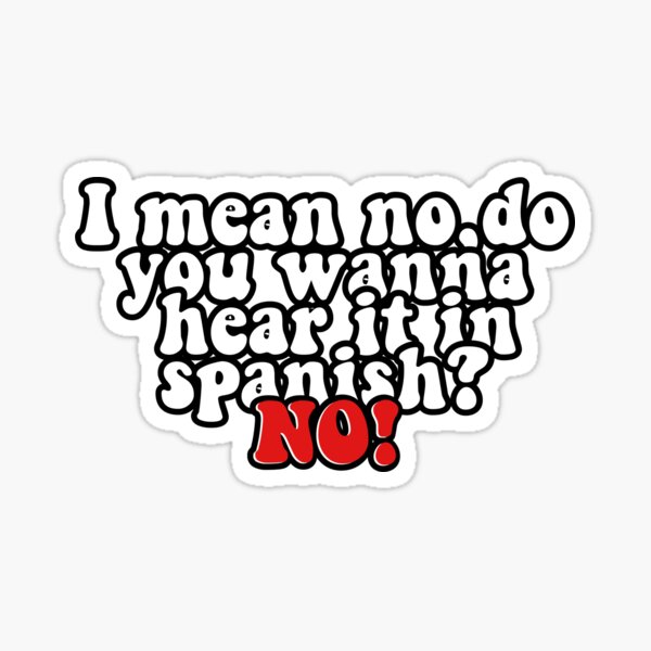 "NO!" Stiles Stilinski Sticker