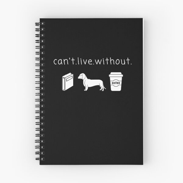 Item preview, Can't live without books, dogs and coffee designed and sold by printhappy.