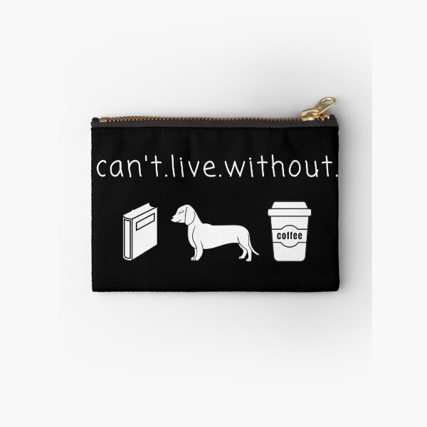 Item preview, Can't live without books, dogs and coffee designed and sold by printhappy.