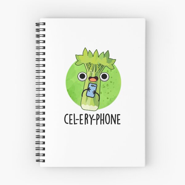Item preview, Cel-lery Phone Funny Celery Puns  designed and sold by punnybone.