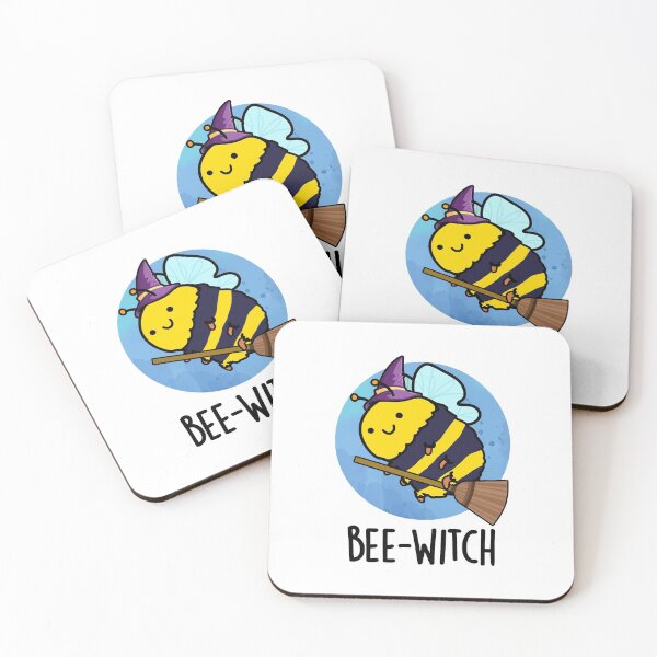 Item preview, Bee-witch Funny Bee Puns  designed and sold by punnybone.