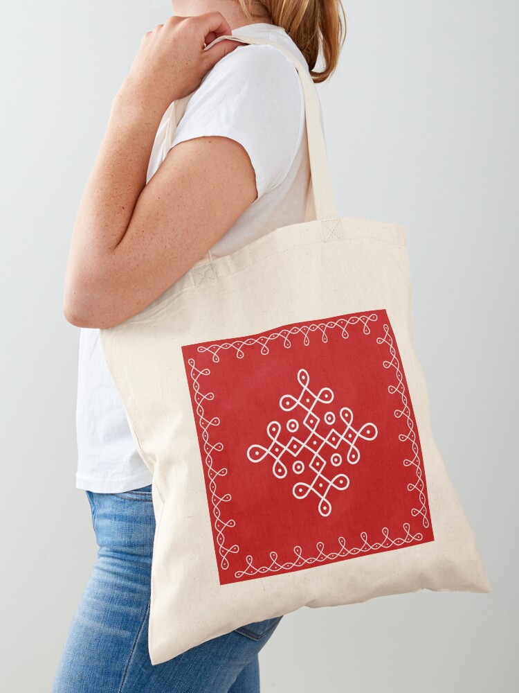 Shop Traditional Kolam Fabric Bags For Return Gifts Online in USA