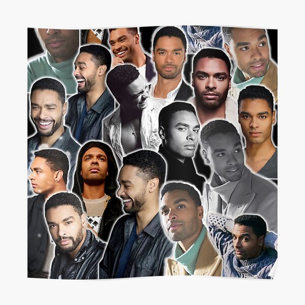 Rege Jean Page - Simon Basset collage - Bridgerton Aquarius Poster