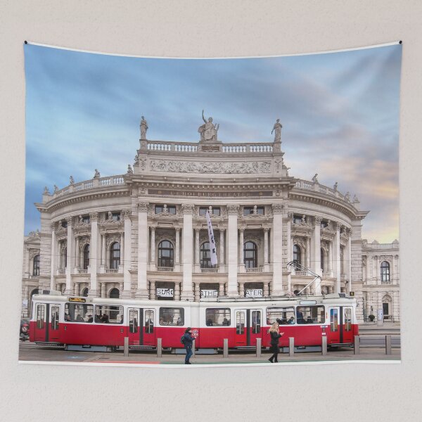 Item preview, Wiener Ringstrasse with historic Burgtheater designed and sold by mitzobs.