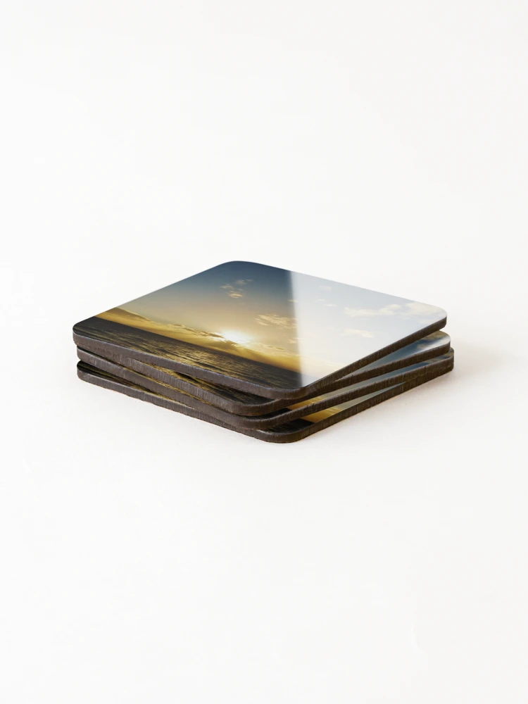 Thumbnail 4 of 5, Coasters (Set of 4), Ocean Sunset designed and sold by Frugal Mr B.
