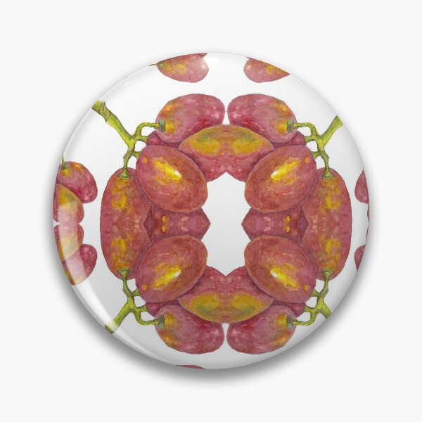 Item preview, Kaleidoscope of Red Grapes in Watercolour designed and sold by Julie Pickering.