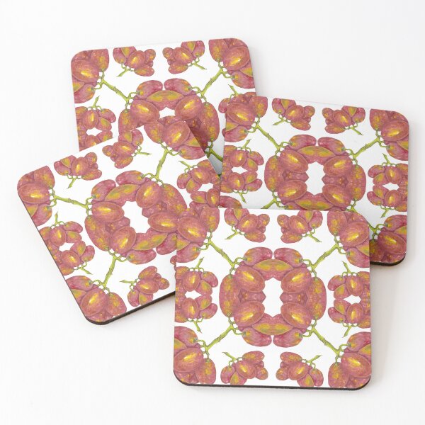 Item preview, Kaleidoscope of Red Grapes in Watercolour designed and sold by Julie Pickering.