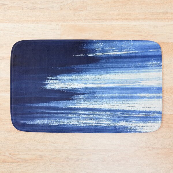Item preview, Blue, white brush strokes. Painting, pattern, minimalist. designed and sold by JellyBeenzz.