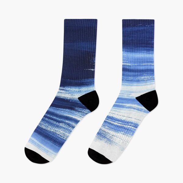 Item preview, Blue, white brush strokes. Painting, pattern, minimalist. designed and sold by JellyBeenzz.