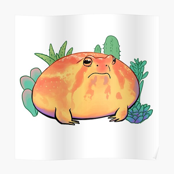 Succulent frog Poster