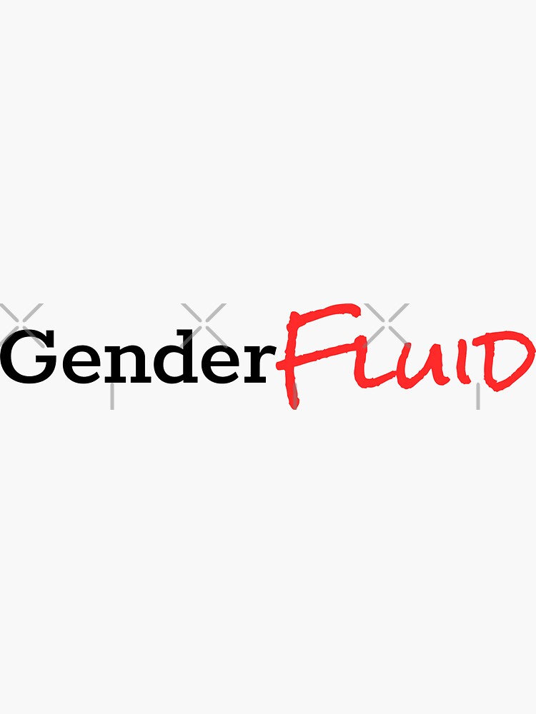 Gender Fluid Prints Sticker By Mementoprints Redbubble