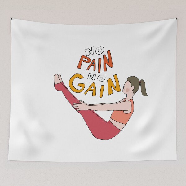 Item preview, No Pain No Gain Yoga T-Shirt designed and sold by deepakrode7.